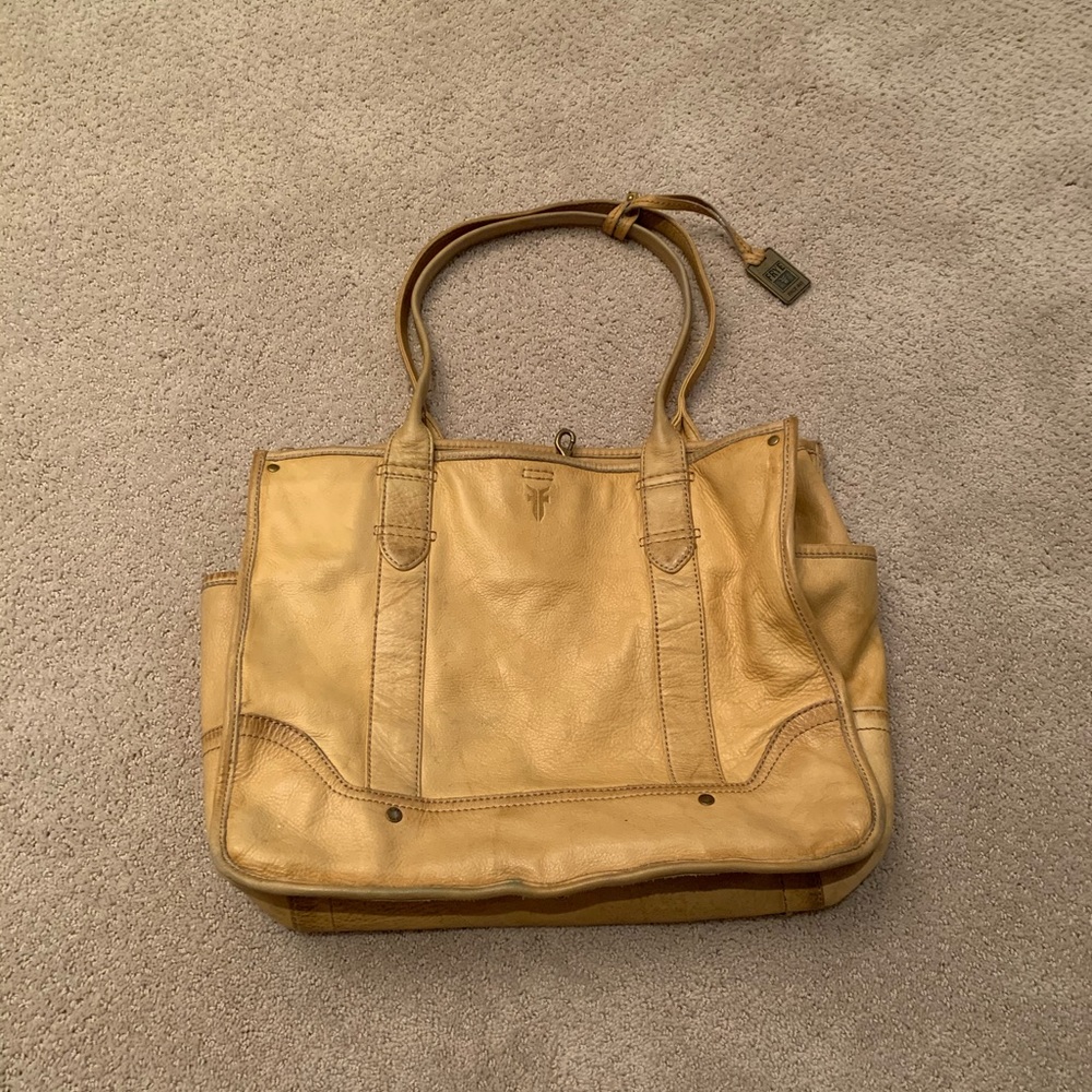 Large Frye Leather Tote Bag